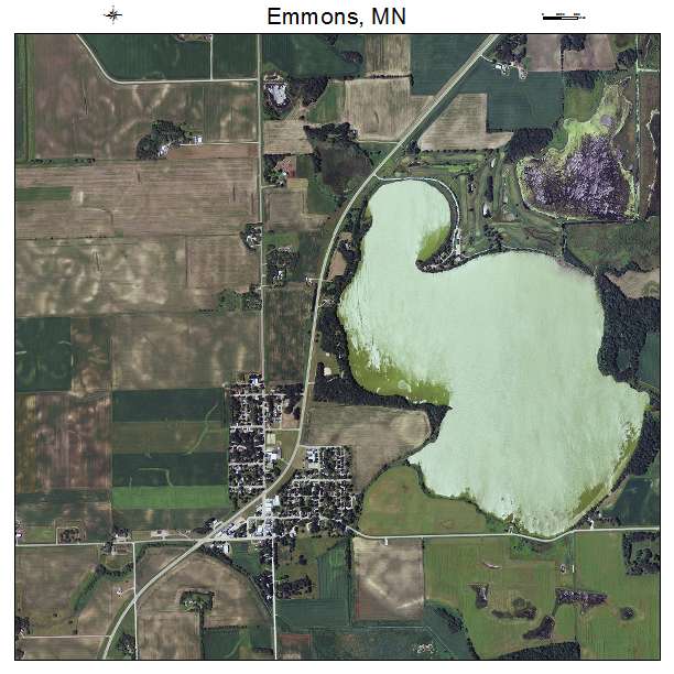 Emmons, MN air photo map