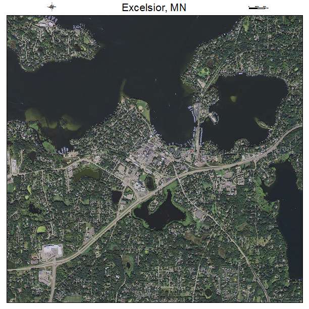 Excelsior, MN air photo map