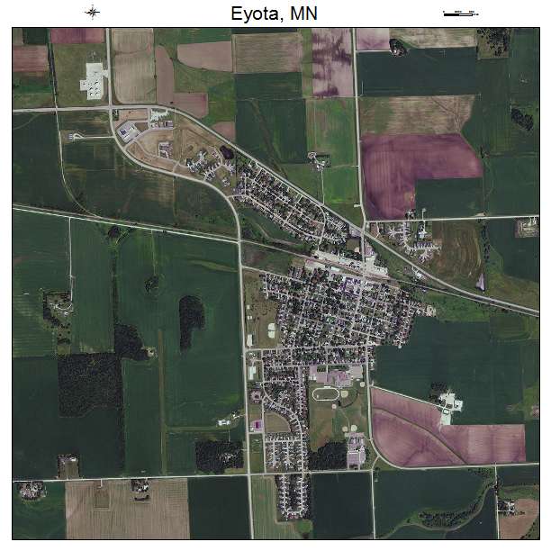 Eyota, MN air photo map
