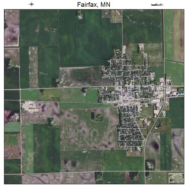 Fairfax, MN air photo map