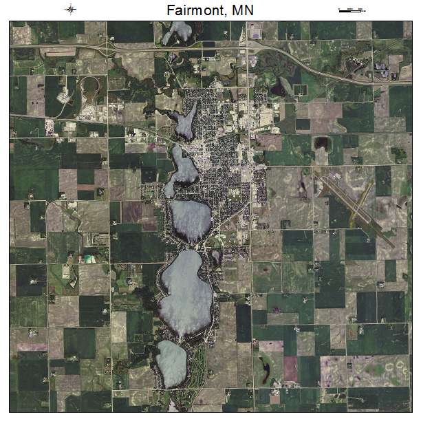 Fairmont, MN air photo map