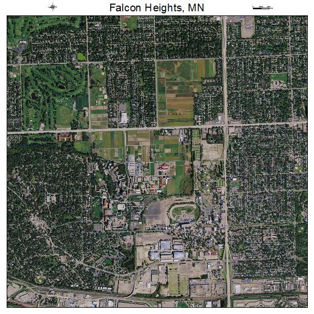 Falcon Heights, MN air photo map