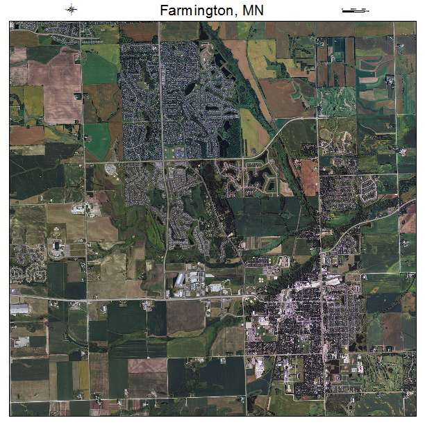 Farmington, MN air photo map