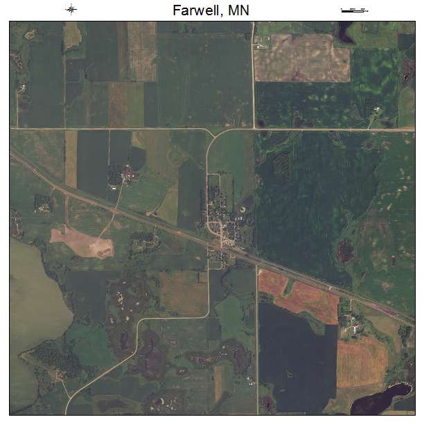 Farwell, MN air photo map