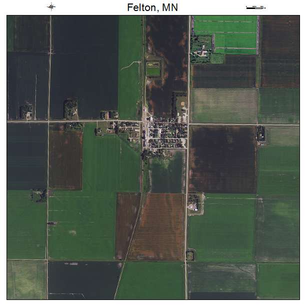 Felton, MN air photo map