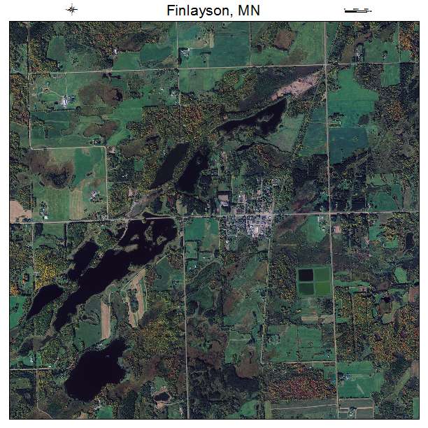 Finlayson, MN air photo map