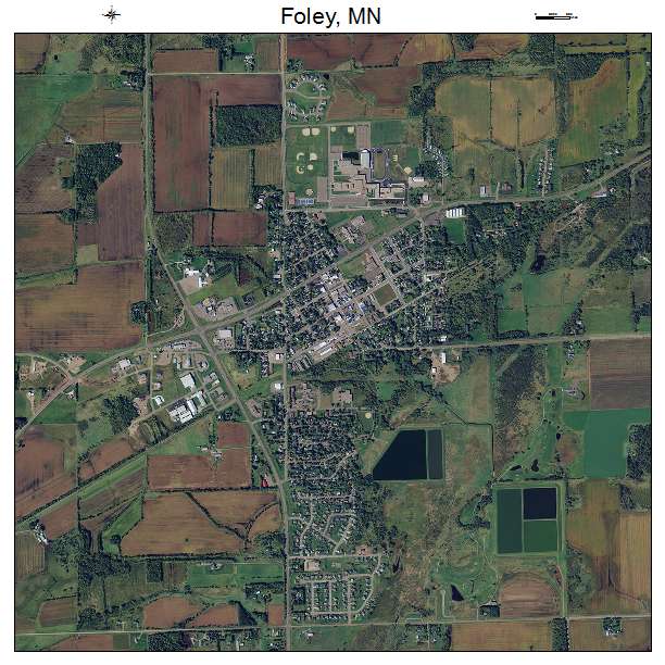 Foley, MN air photo map