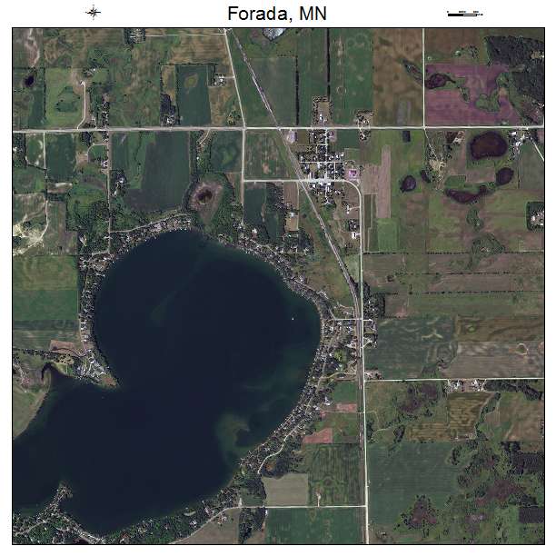 Forada, MN air photo map