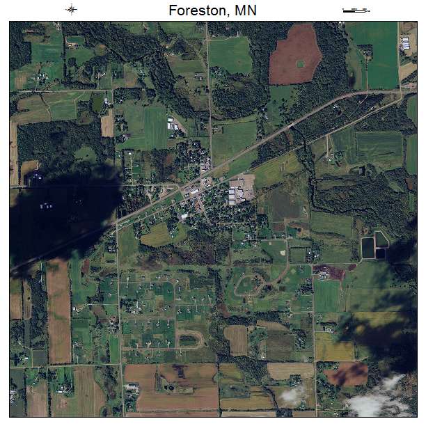 Foreston, MN air photo map