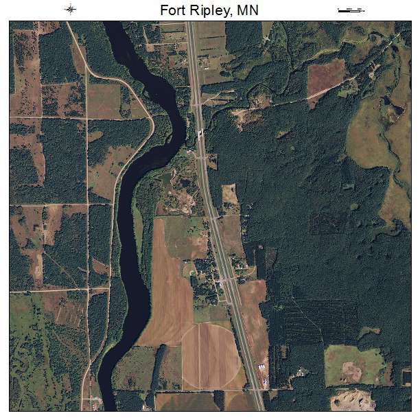 Fort Ripley, MN air photo map