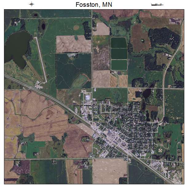 Fosston, MN air photo map