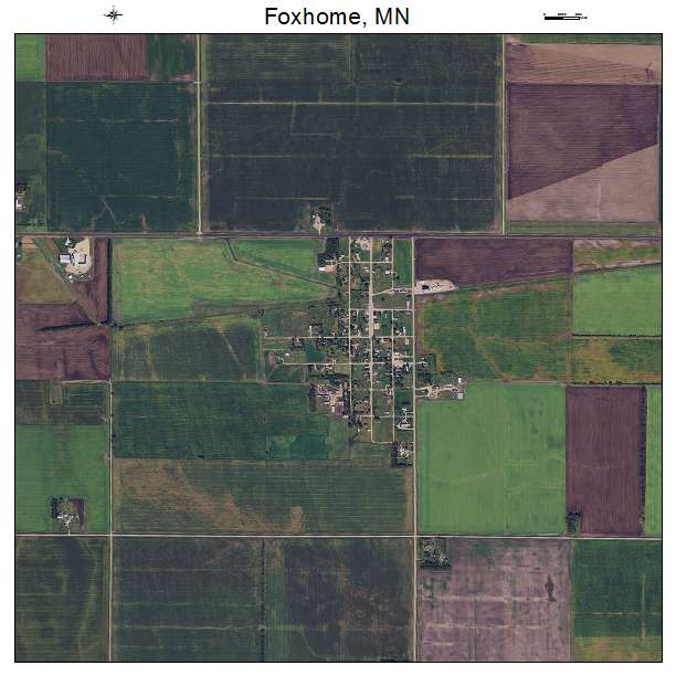 Foxhome, MN air photo map