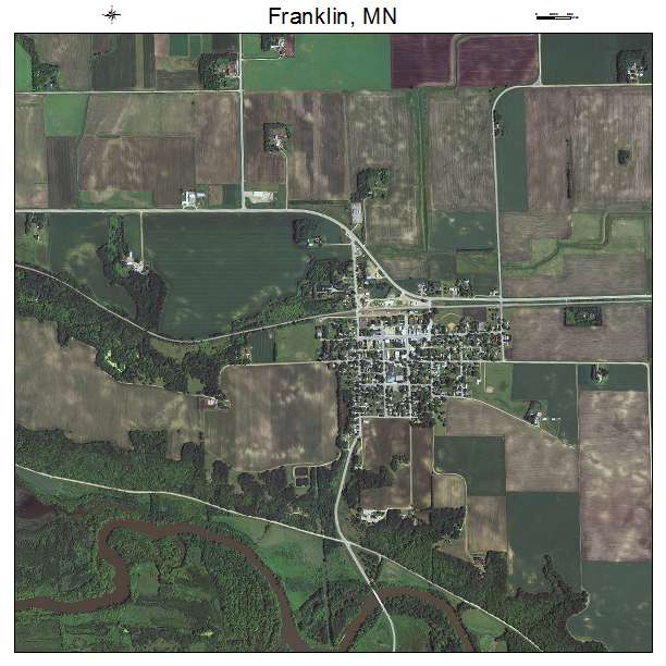 Franklin, MN air photo map