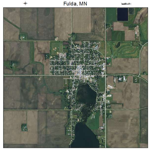 Fulda, MN air photo map