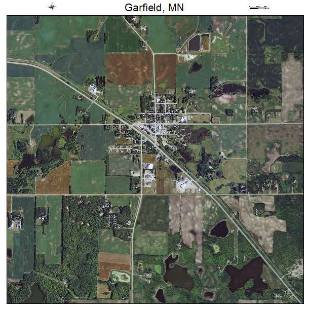 Garfield, MN air photo map