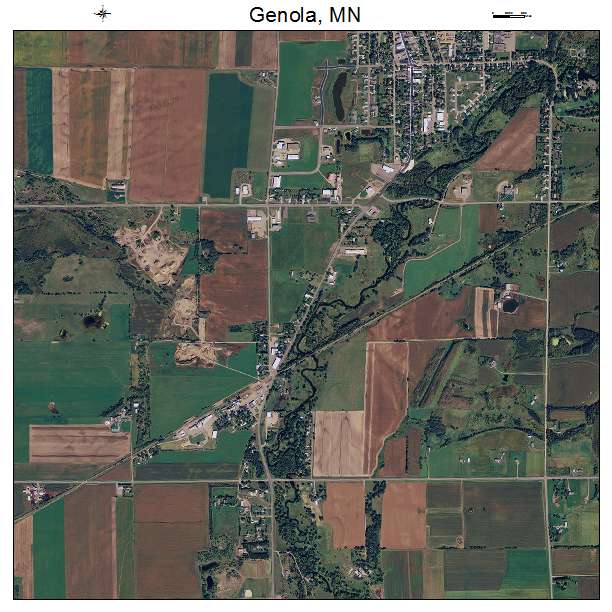 Genola, MN air photo map