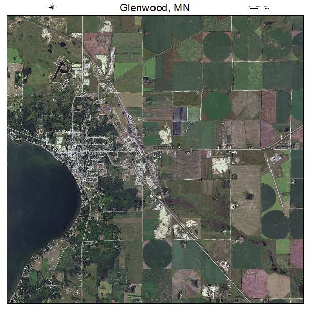 Glenwood, MN air photo map