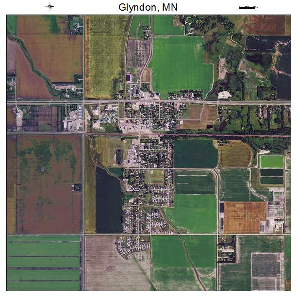 Glyndon, MN air photo map