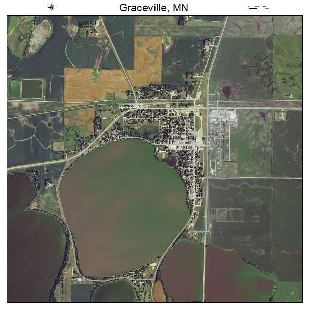 Graceville, MN air photo map