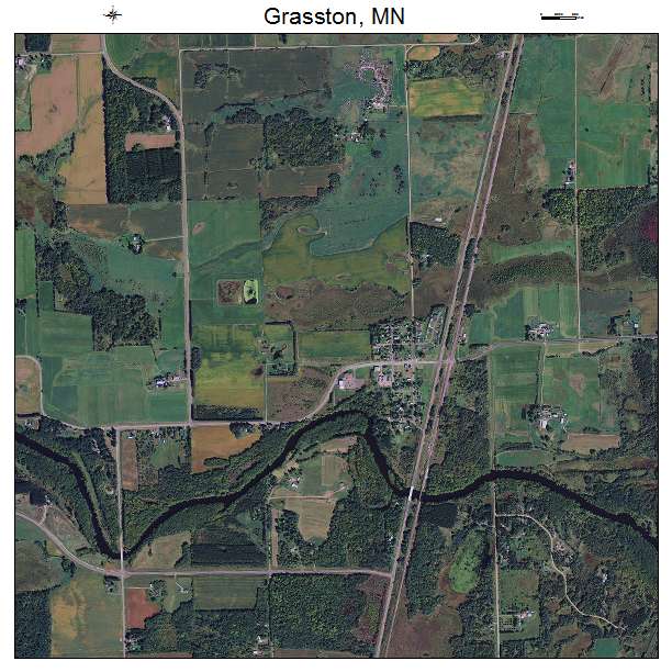 Grasston, MN air photo map