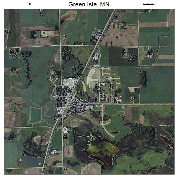 Green Isle, MN air photo map