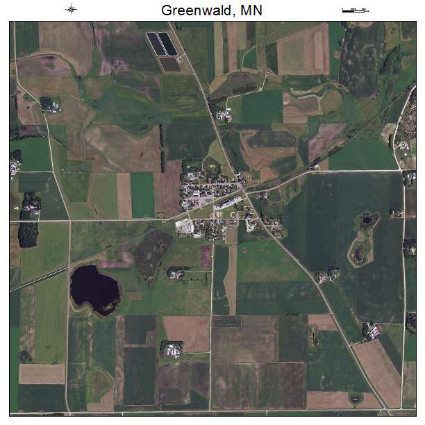 Greenwald, MN air photo map