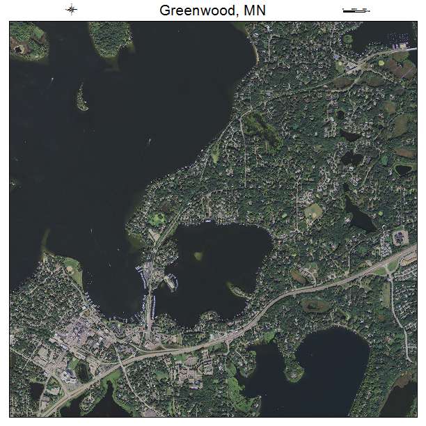 Greenwood, MN air photo map