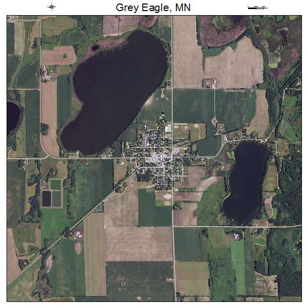 Grey Eagle, MN air photo map
