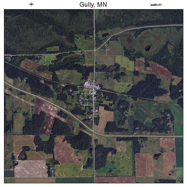 Gully, MN air photo map
