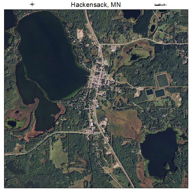 Hackensack, MN air photo map