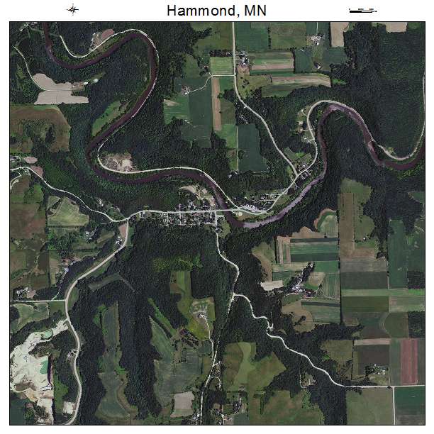 Hammond, MN air photo map