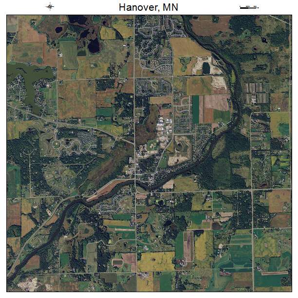 Hanover, MN air photo map