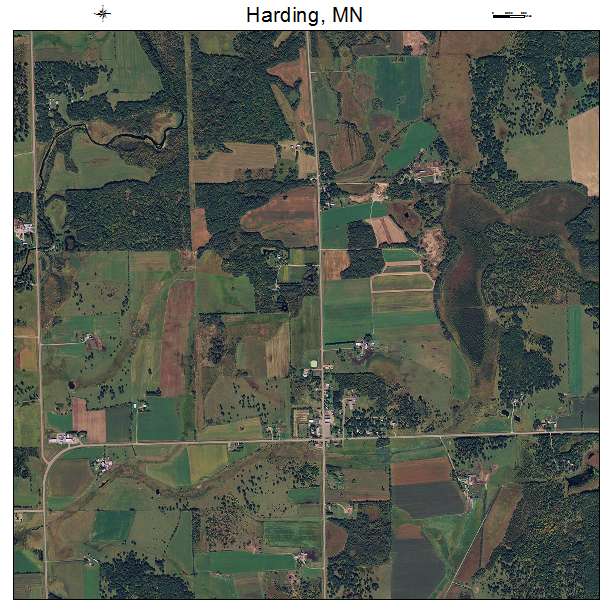 Harding, MN air photo map