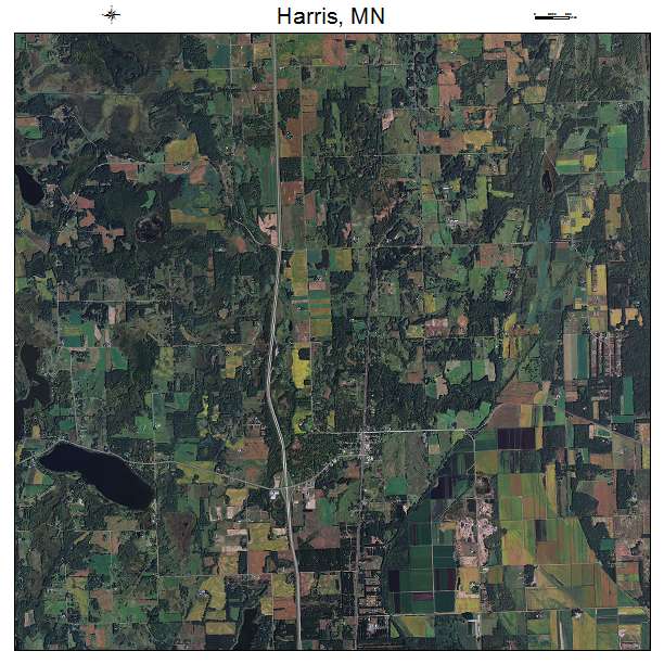 Harris, MN air photo map