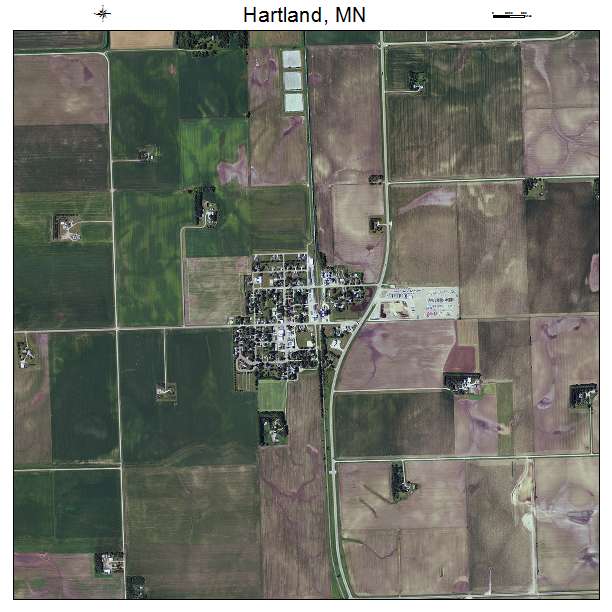 Hartland, MN air photo map