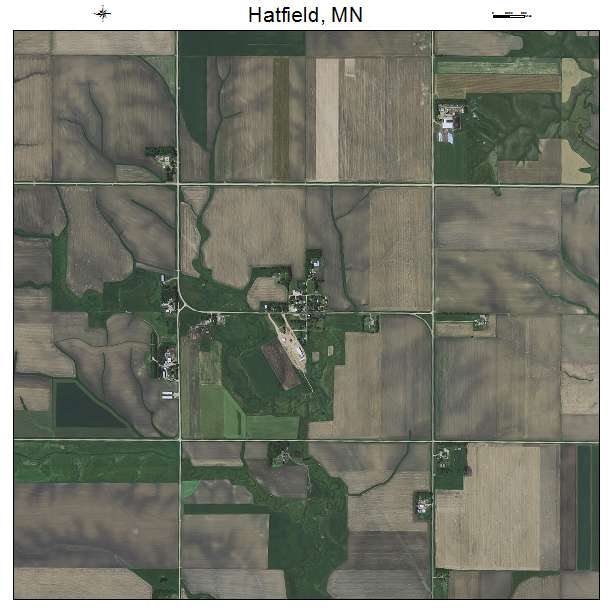 Hatfield, MN air photo map