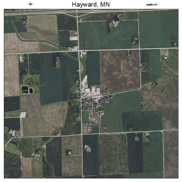 Hayward, MN air photo map