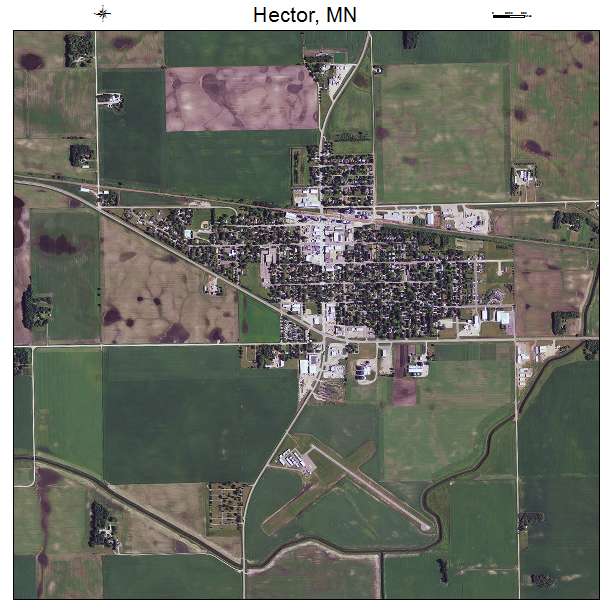 Hector, MN air photo map