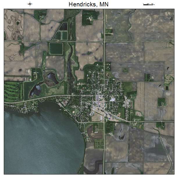 Hendricks, MN air photo map