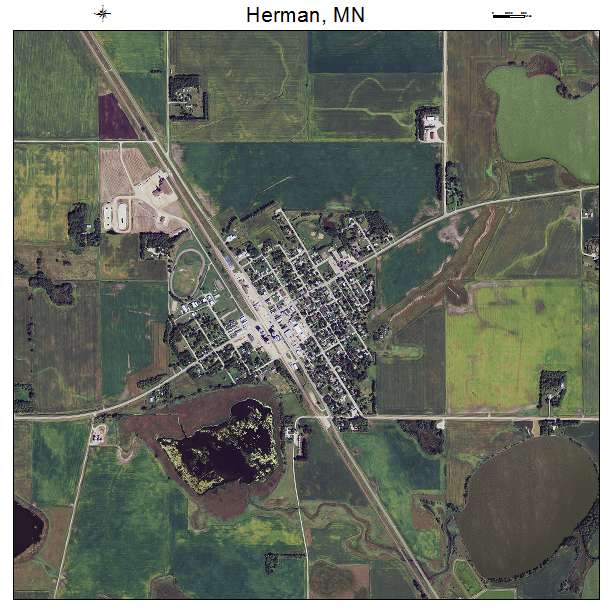 Herman, MN air photo map