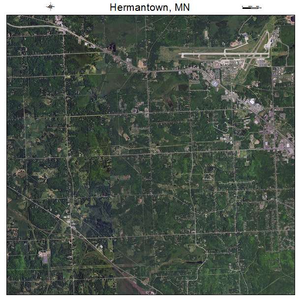 Hermantown, MN air photo map