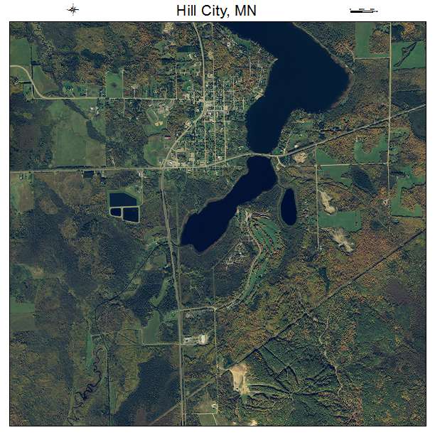 Hill City, MN air photo map