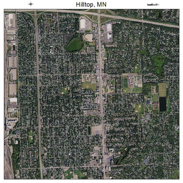 Hilltop, MN air photo map