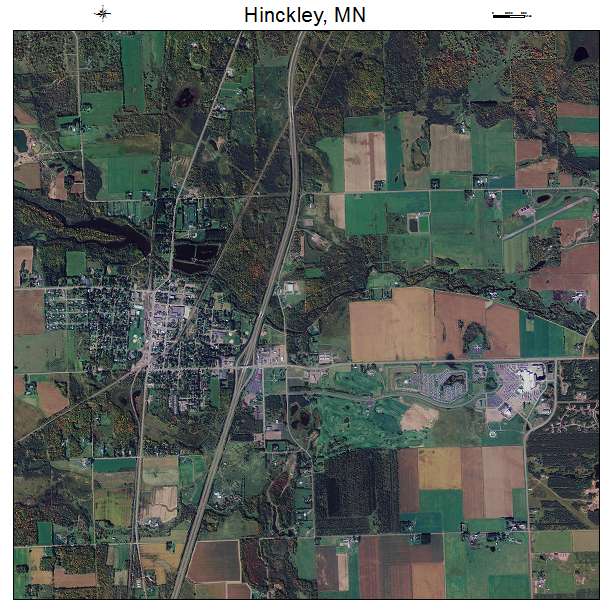 Aerial Photography Map of Hinckley, MN Minnesota