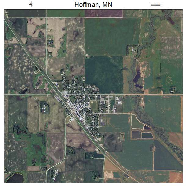 Hoffman, MN air photo map