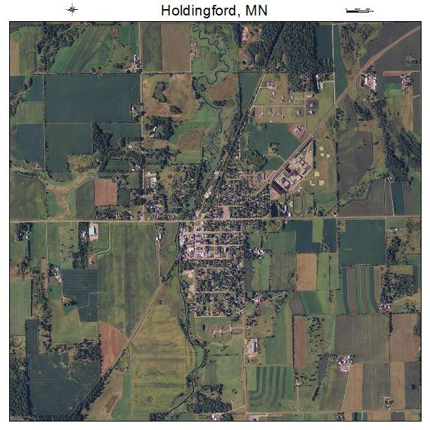 Holdingford, MN air photo map