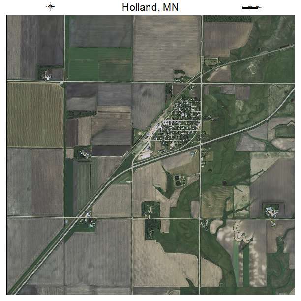 Holland, MN air photo map