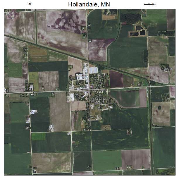 Hollandale, MN air photo map