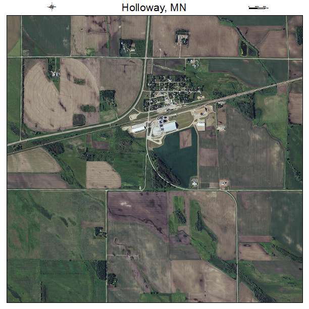 Holloway, MN air photo map