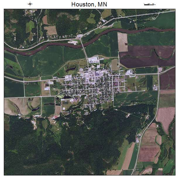 Houston, MN air photo map